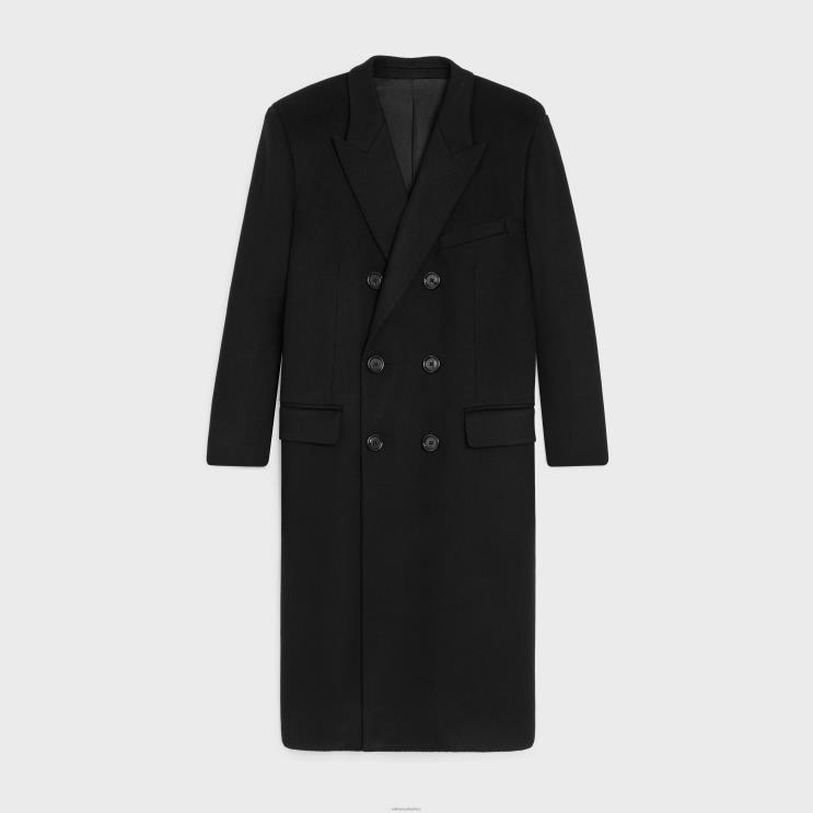 CELINE Black Classic Coat in Wool Cloth R0ZNN1858