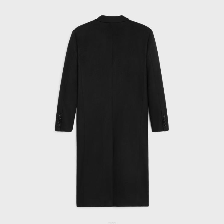 CELINE Black Classic Coat in Wool Cloth R0ZNN1858