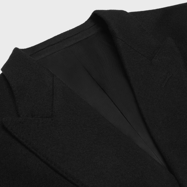 CELINE Black Classic Coat in Wool Cloth R0ZNN1858