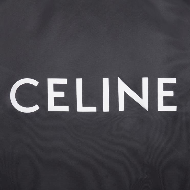 CELINE Black Bomber Jacket in Nylon Twill R0ZNN1829