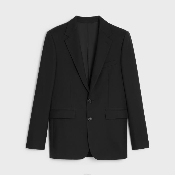 CELINE Black Classic Jacket in Wool Gabardine R0ZNN1869