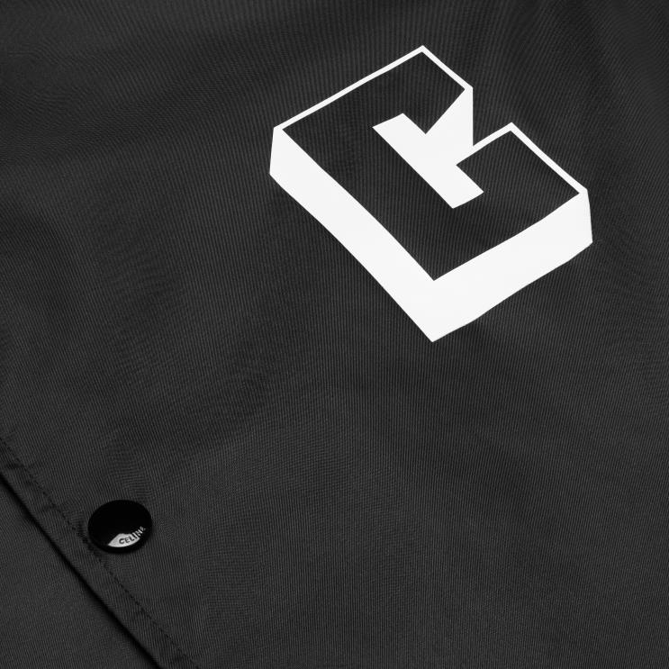 CELINE Black Coach Jacket in Lightweight Nylon R0ZNN1849