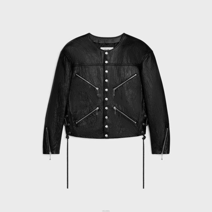 CELINE Black Conchos Jacket in Lambskin R0ZNN1782