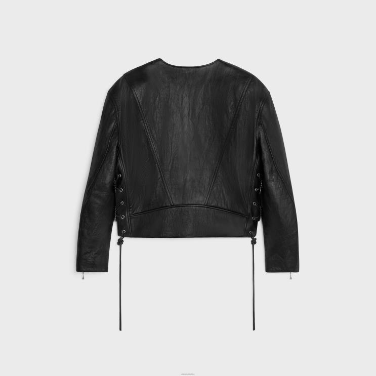 CELINE Black Conchos Jacket in Lambskin R0ZNN1782