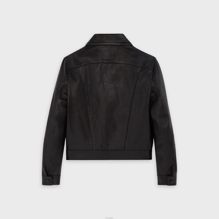 CELINE Black Paul Blouson in Lambskin R0ZNN1831