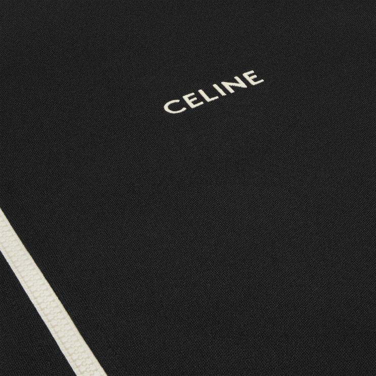 CELINE Black Tracksuit Jacket in Double Face Jersey R0ZNN1951