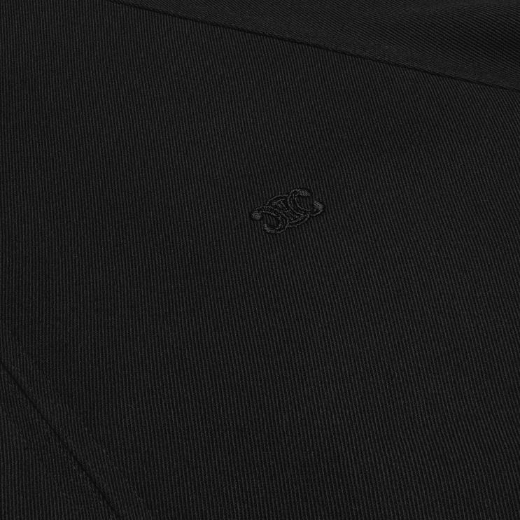 CELINE Black Triomphe Blouson Jacket in Wool Gabardine R0ZNN1841