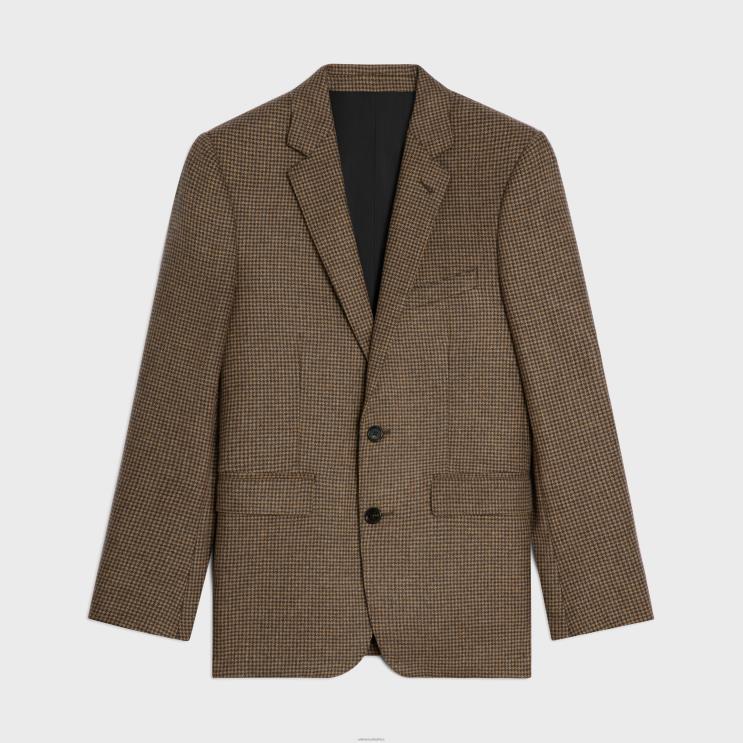 CELINE Camel/Marron Classic Jacket in Cashmere Flannel R0ZNN1787