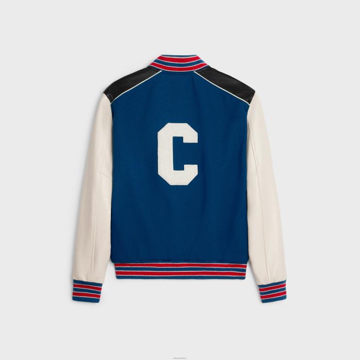 CELINE Cobalt Classic Teddy Jacket in Textured Wool R0ZNN1839