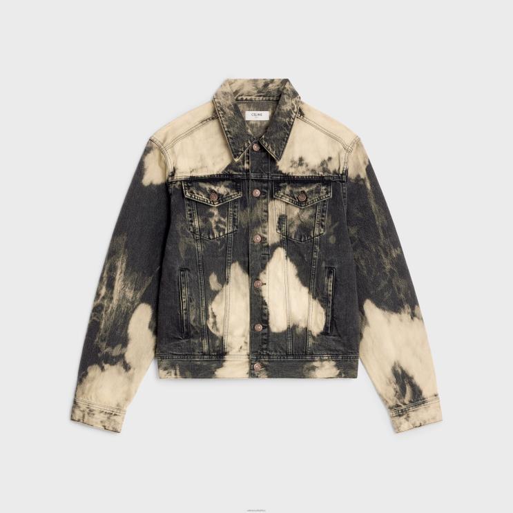 CELINE Harris Wash V-Shaped Trucker Jacket in Denim R0ZNN1990