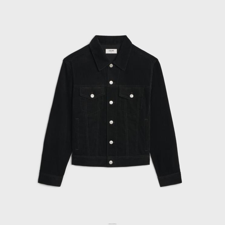 CELINE La Wash Trucker Jacket in Corduroy R0ZNN1784