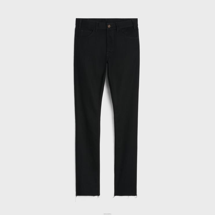 CELINE Pure Black Lou Jeans in Wash Denim R0ZNN1997