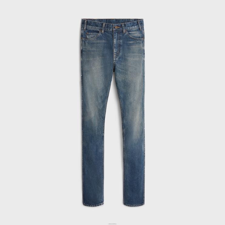CELINE Trail Wash Skinny Jeans in Denim R0ZNN2004