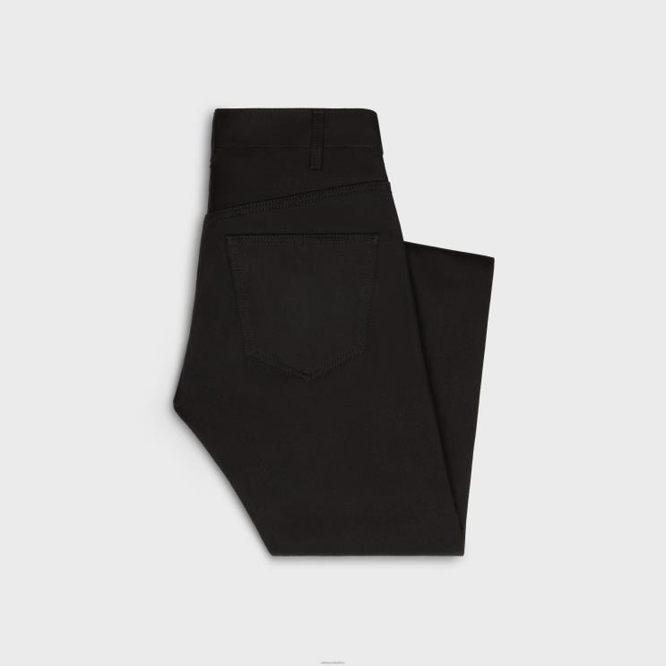 CELINE Vintage Pure Black Lou Jeans in Pure Black Wash Denim R0ZNN1998