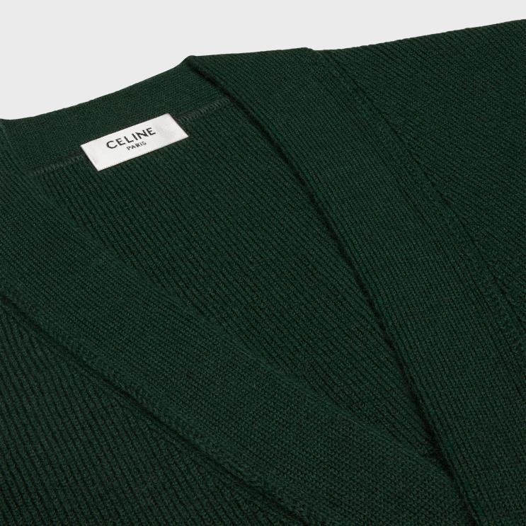 CELINE Forest Paris Cardigan in Wool R0ZNN1793