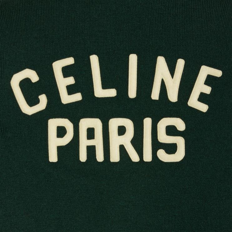 CELINE Forest Paris Cardigan in Wool R0ZNN1793