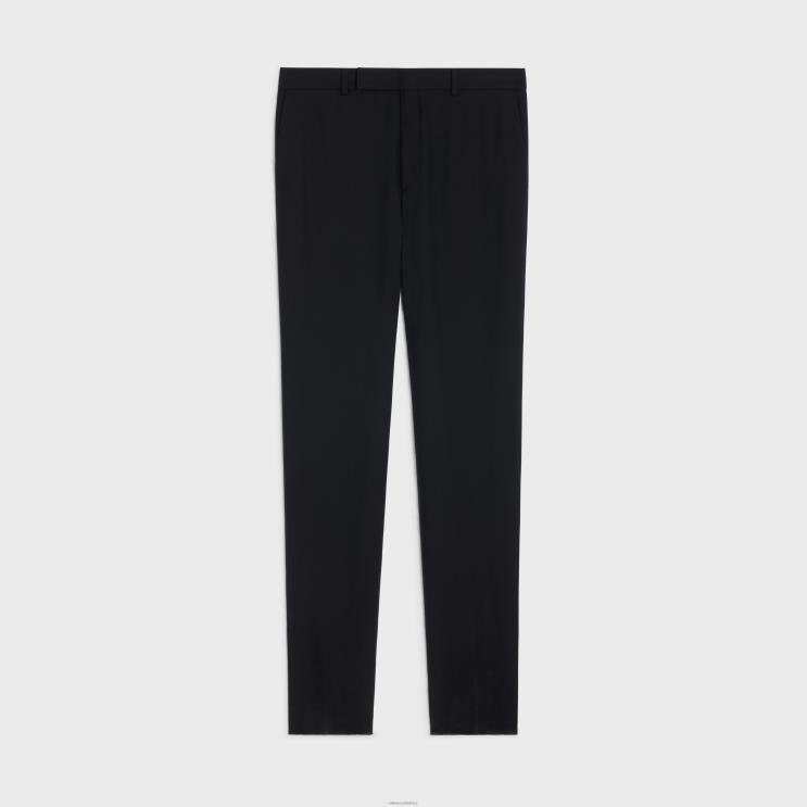 CELINE Black Classic Pants in Wool Gabardine R0ZNN1898