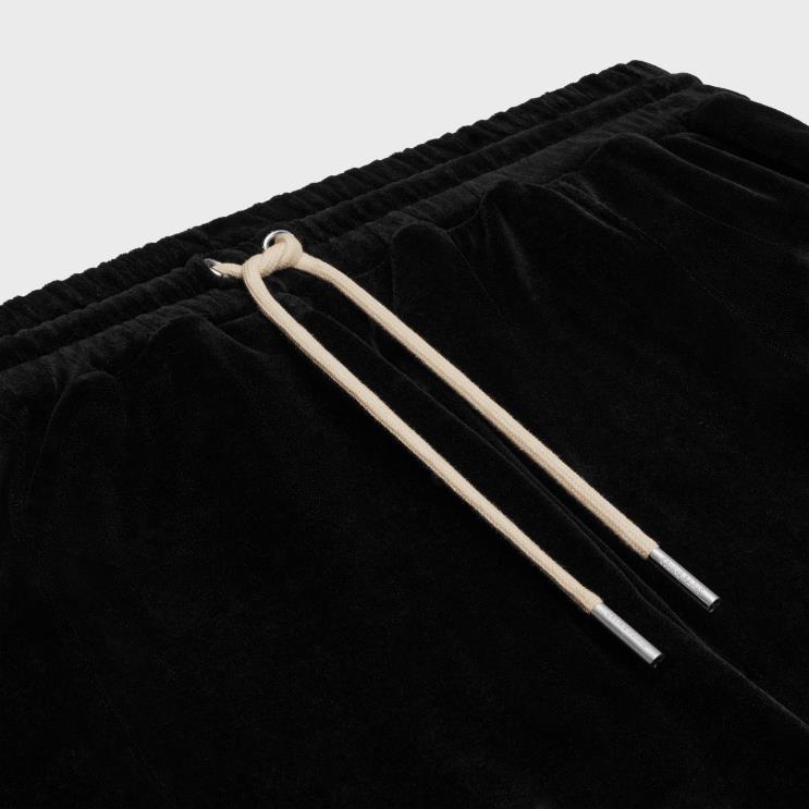 CELINE Black/White Tracksuit Pants in Velvet Jersey R0ZNN1826