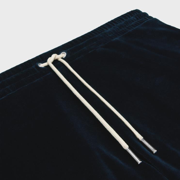 CELINE Midnight/Ecru Tracksuit Pants in Velvet Jersey R0ZNN2013