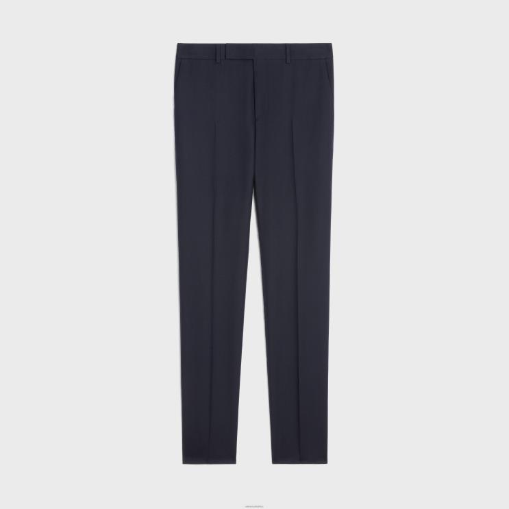CELINE Navy Classic Pants in Wool Gabardine R0ZNN1899