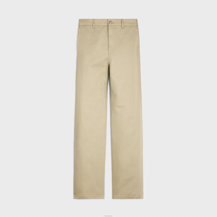 CELINE Raw Wash Straight Chinos in Cotton Twill R0ZNN2011