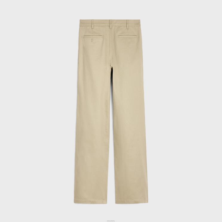 CELINE Raw Wash Straight Chinos in Cotton Twill R0ZNN2011