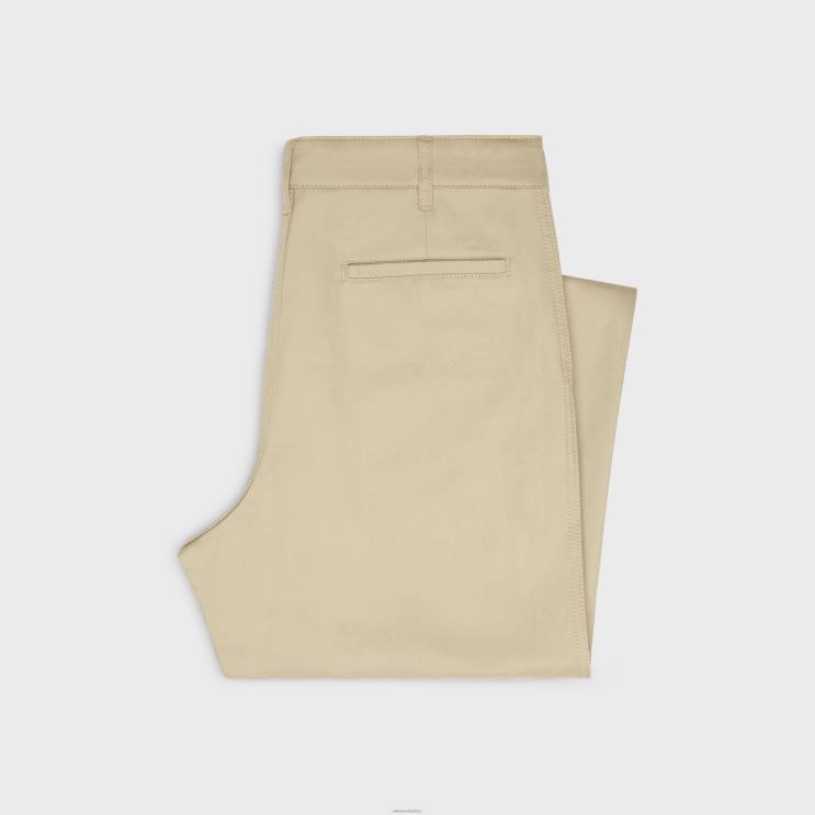 CELINE Raw Wash Straight Chinos in Cotton Twill R0ZNN2011