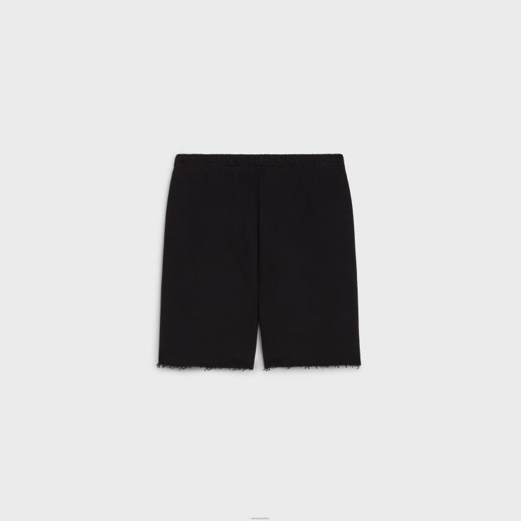 CELINE Black/White Shorts in Cotton Fleece R0ZNN2025