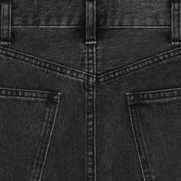 CELINE Charcoal Wash Wesley Shorts in Denim R0ZNN2006