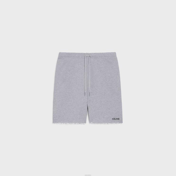 CELINE Grey/Black Shorts in Cotton Fleece R0ZNN2027
