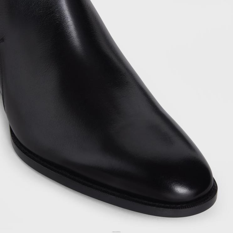 CELINE Black Drugstore Jodhpur Boot in Shiny Calfskin R0ZNN2063