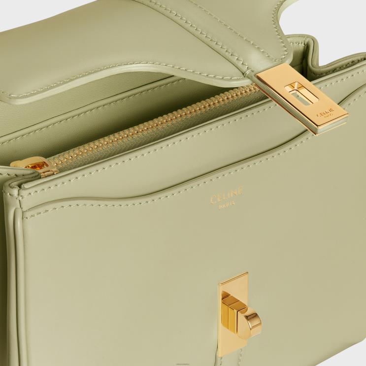 CELINE Almond Green Mini 16 in Satinated Calfskin R0ZNN136