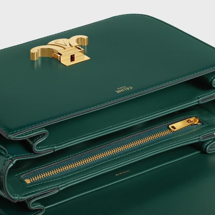 CELINE Amazone Classique Triomphe Bag in Shiny Calfskin R0ZNN42