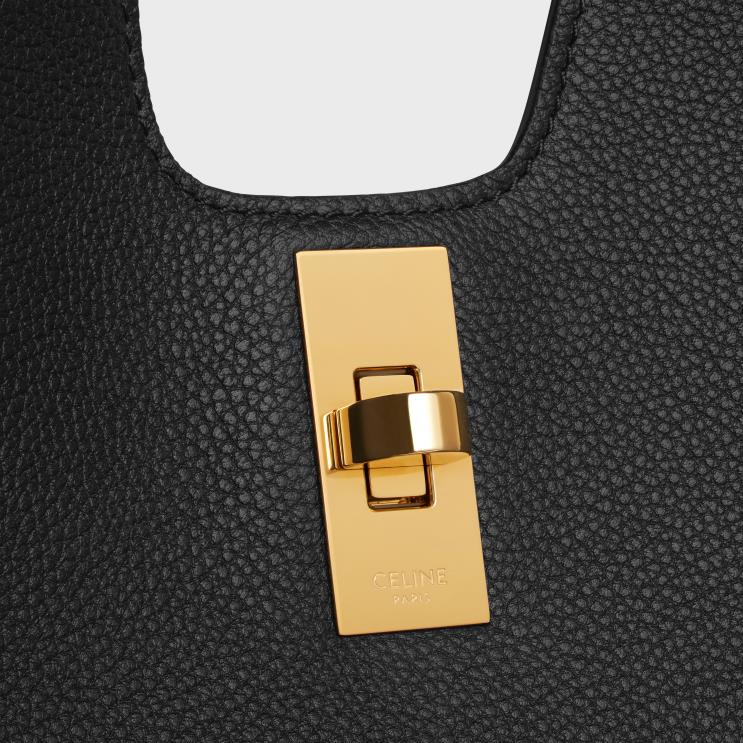 CELINE Black Cabas 16 in Supple Grained Calfskin R0ZNN69