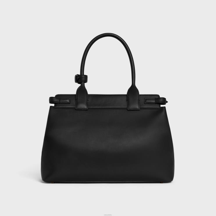 CELINE Black Conti Bag in Natural Calfskin R0ZNN165
