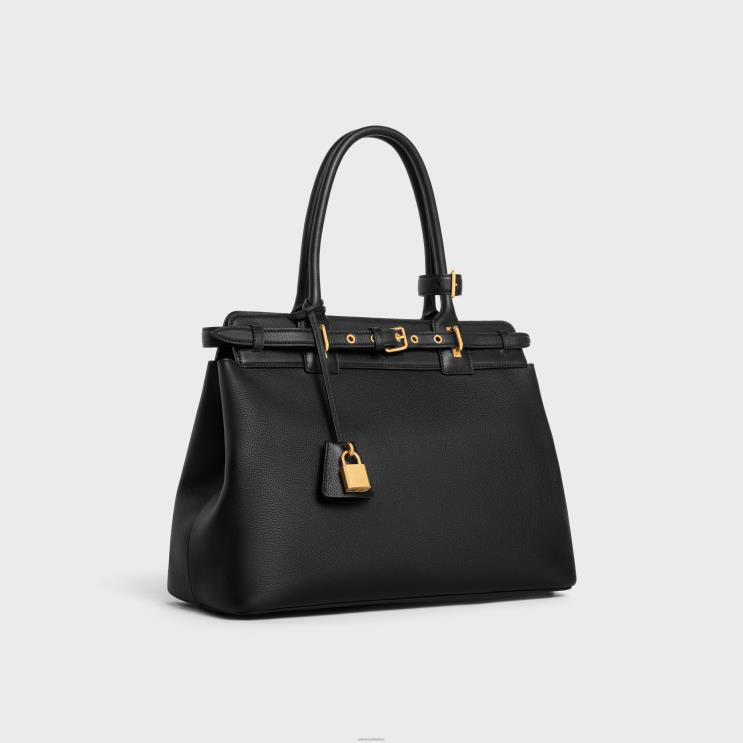 CELINE Black Conti Bag in Supple Calfskin R0ZNN75