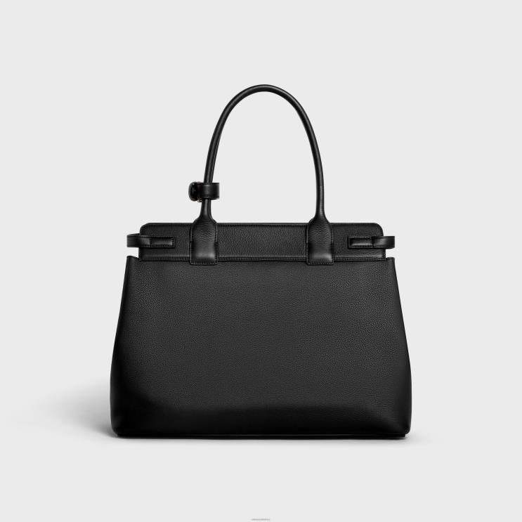 CELINE Black Conti Bag in Supple Calfskin R0ZNN75