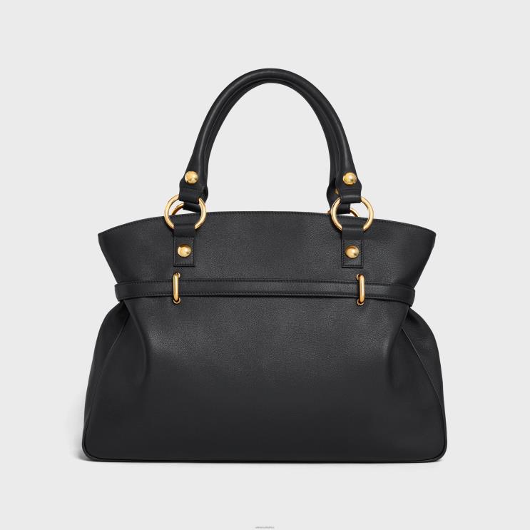 CELINE Black Medium Anita Bag in Supple Calfskin R0ZNN273