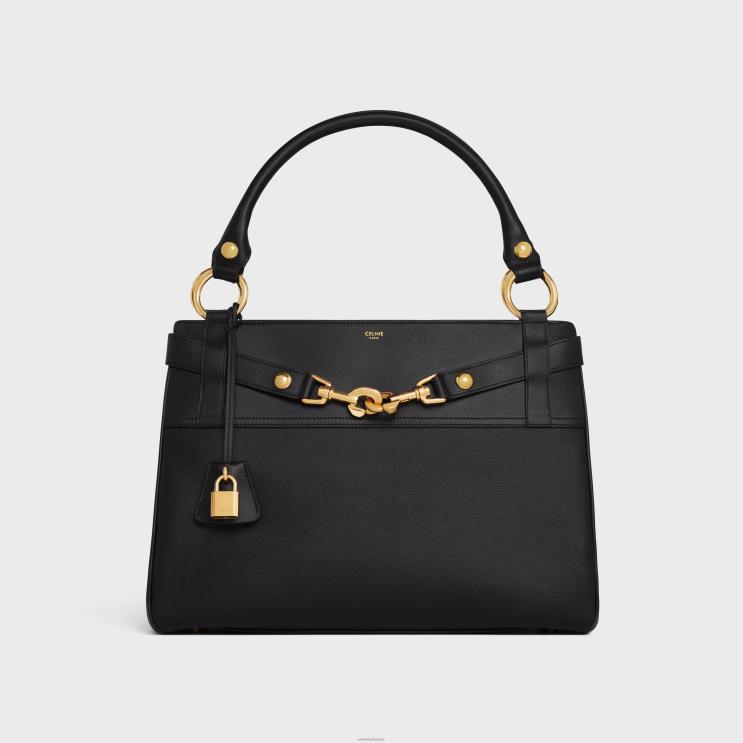 CELINE Black Medium Annabel Bag in Supple Calfskin R0ZNN275