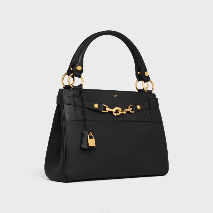 CELINE Black Medium Annabel Bag in Supple Calfskin R0ZNN275