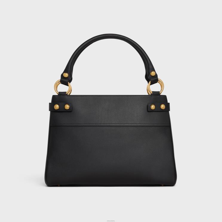 CELINE Black Medium Annabel Bag in Supple Calfskin R0ZNN275