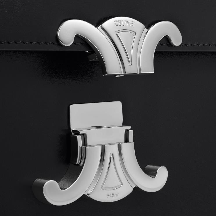 CELINE Black Medium Lola Bag in Shiny Calfskin R0ZNN16