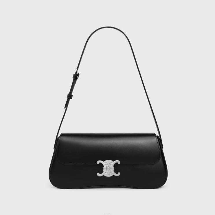 CELINE Black Medium Lola Bag in Shiny Calfskin R0ZNN16