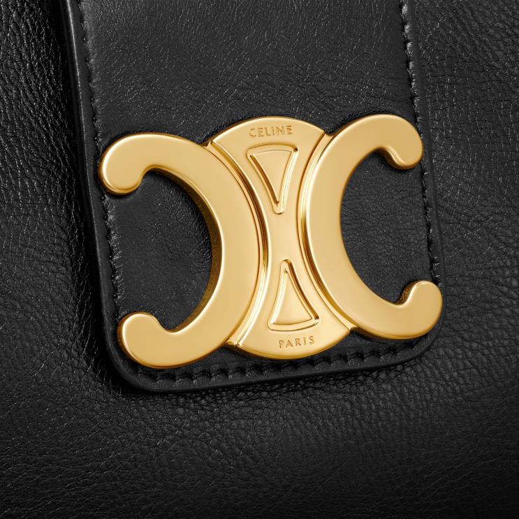 CELINE Black Medium Wiltern Bag in Smooth Calfskin R0ZNN278