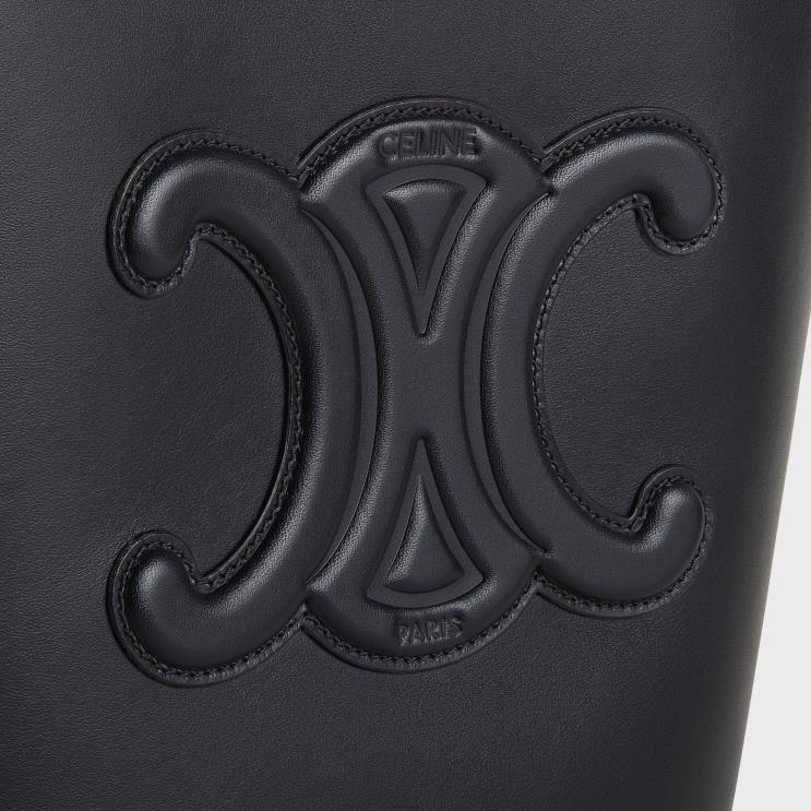 CELINE Black Small Bucket Cuir Triomphe in Smooth Calfskin R0ZNN198
