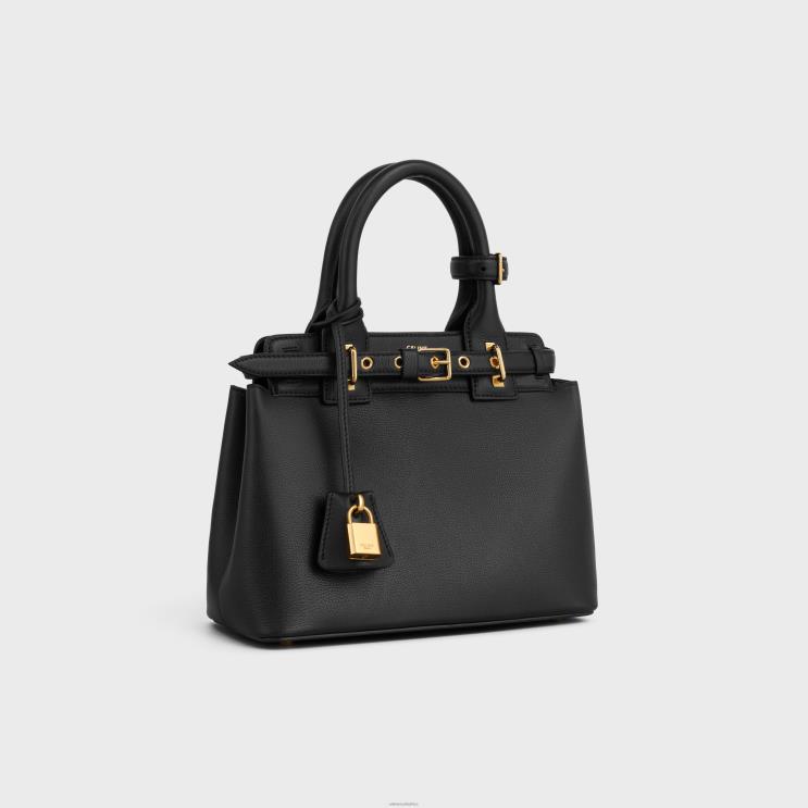CELINE Black Teen Conti Bag in Supple Calfskin R0ZNN77