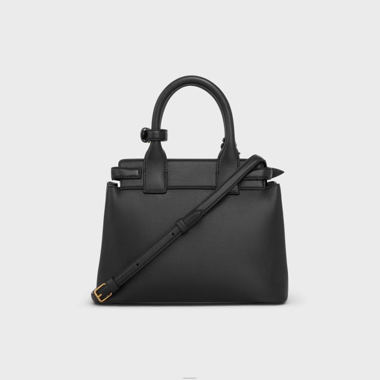 CELINE Black Teen Conti Bag in Supple Calfskin R0ZNN77