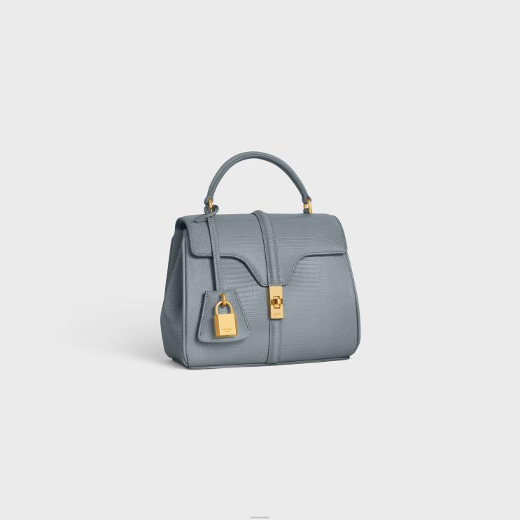 CELINE Blue Grey Mini 16 in Lizard R0ZNN138