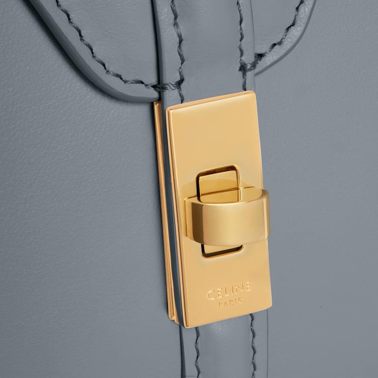 CELINE Blue Grey Mini 16 in Satinated Calfskin R0ZNN134