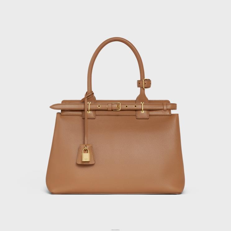 CELINE Bronze Conti Bag in Supple Calfskin R0ZNN164